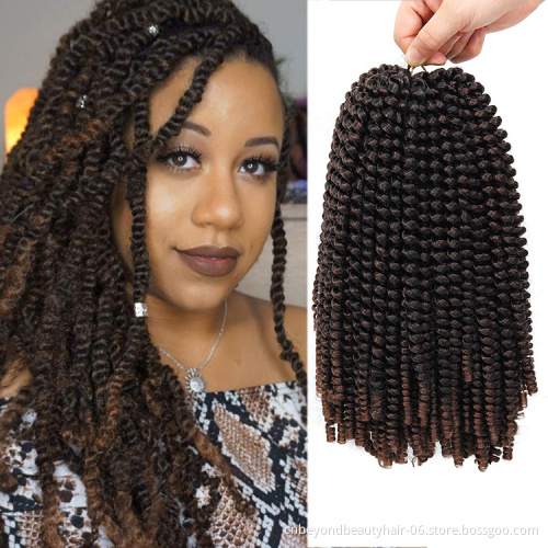 Spring Twist Hair Braiding Hair 12inch Crochet Braids Synthetic Hair Extensions Braids Curly Twists Fluffy